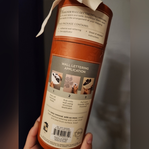 NWT Vinyl Wall Lettering Sticker - Picture 3 of 3